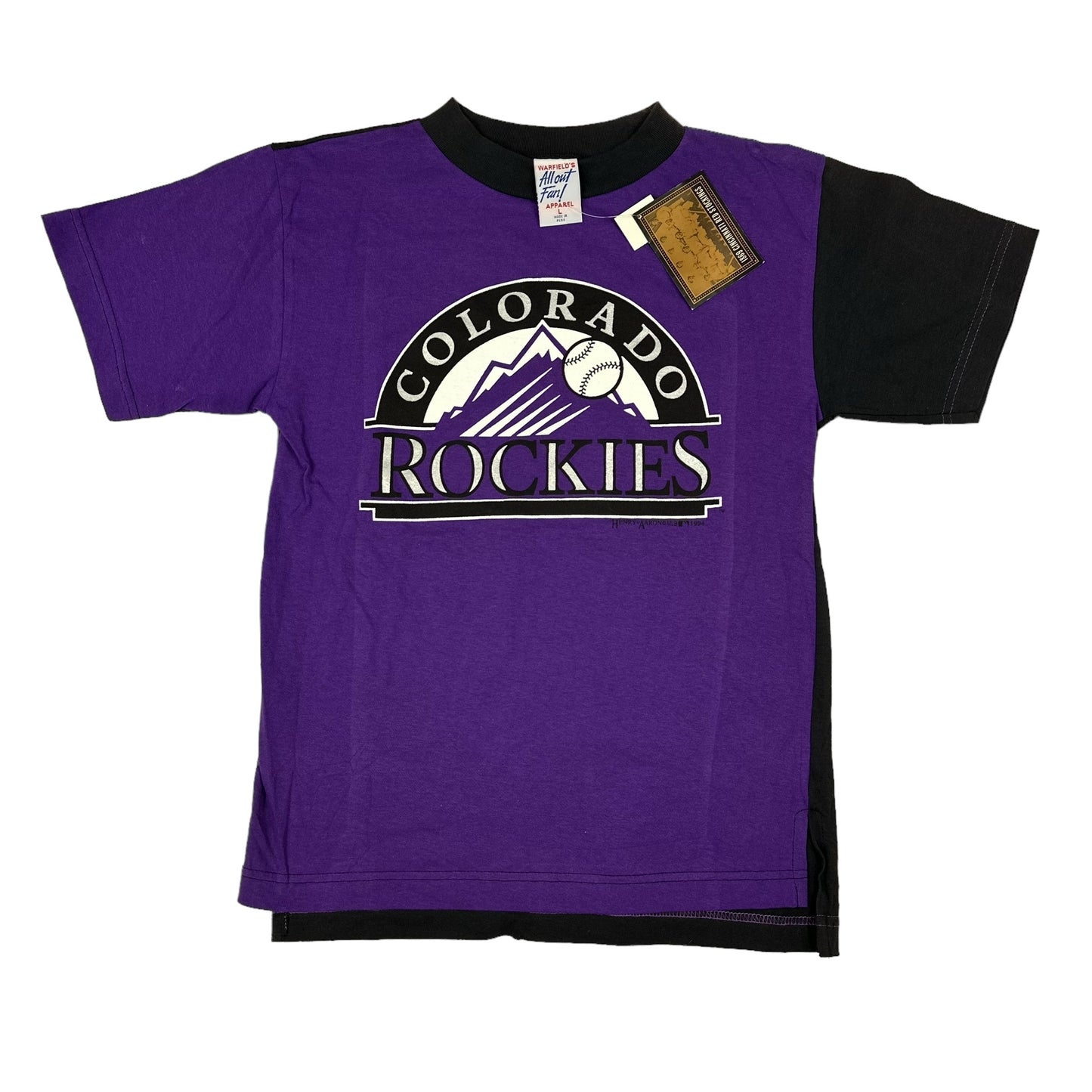 Vintage Colorado Rockies 1994 All Out Fan! Youth Tee