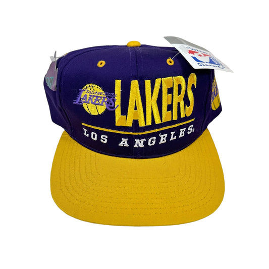 Vintage Los Angeles Lakers Drew Pearson Purple Snap Back Hat (New with Tags)