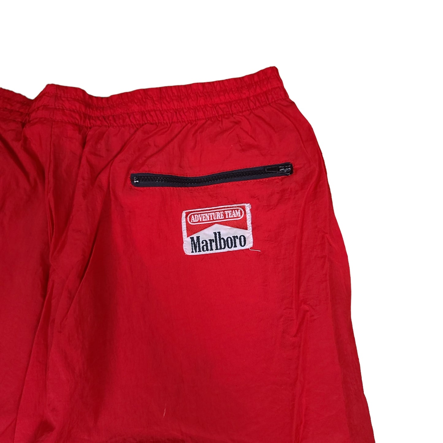 Vintage Marlboro Cigarettes Red Nylon Track Pants