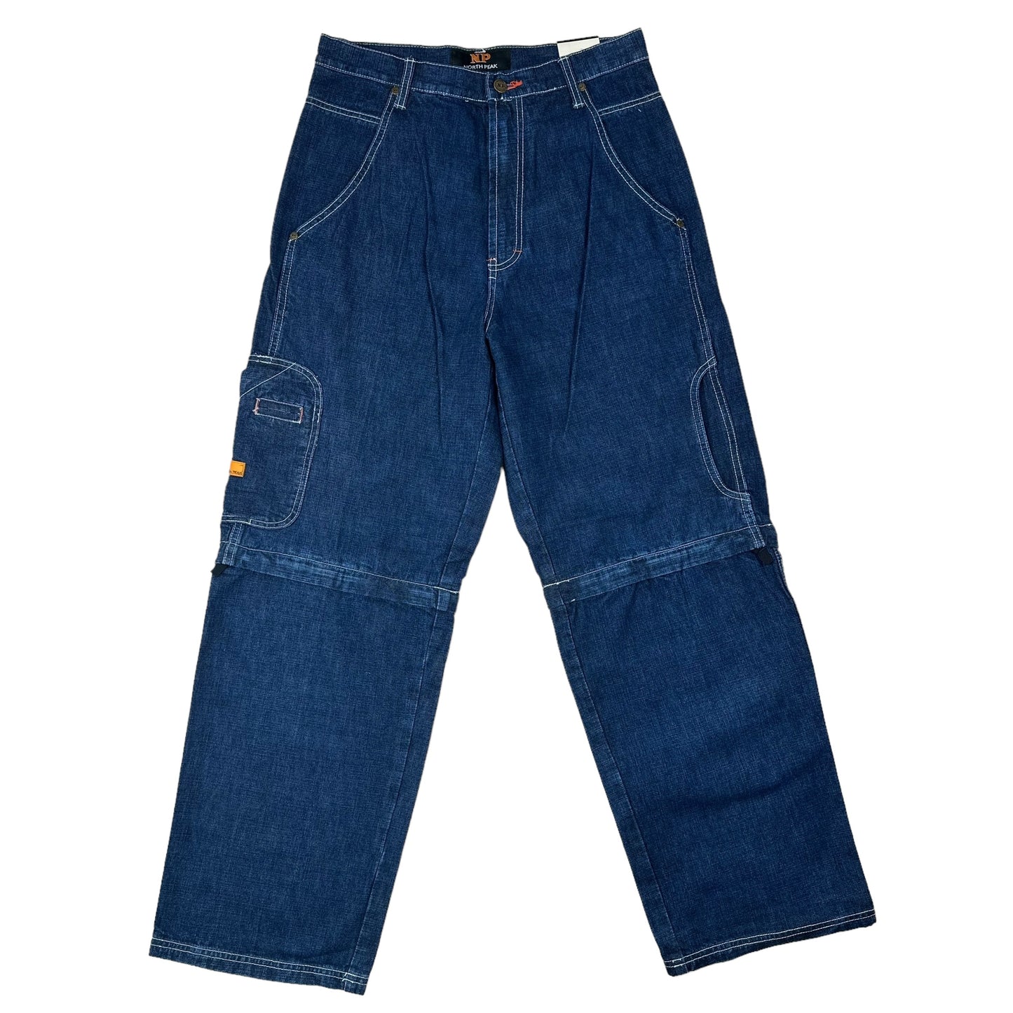 Vintage Y2K North Peak Convertible Denim Pants