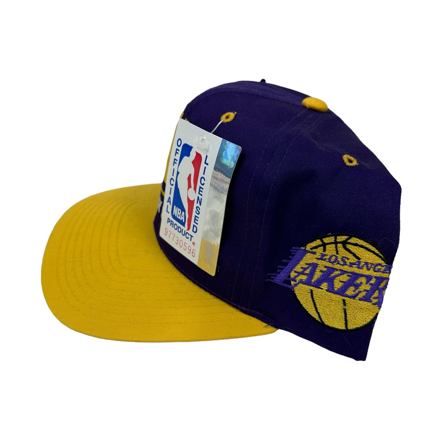 Vintage Los Angeles Lakers Drew Pearson Purple Snap Back Hat (New with Tags)