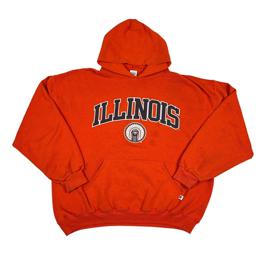 University of Illinois Champaign Urbana Orange Russell Athletic Hoodie