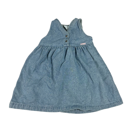 Vintage Oshkosh Dress Denim Girls Toddler