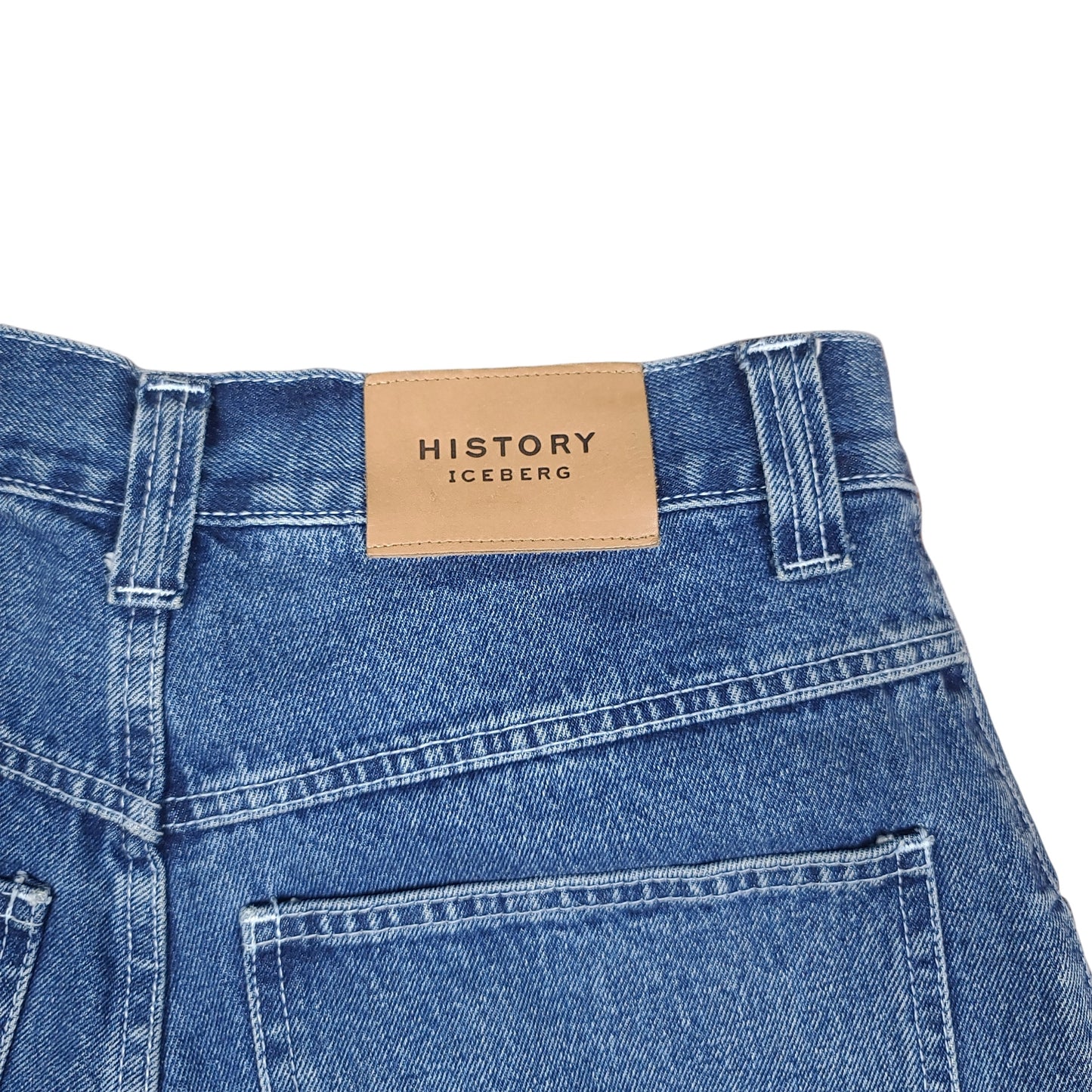 Vintage HIstory Iceberg Tasmanian Devil Blue Denim Shorts