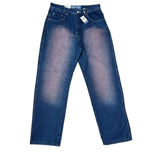 Vintage Y2K Acquisto Couture Blue Denim Pink Wash Pants