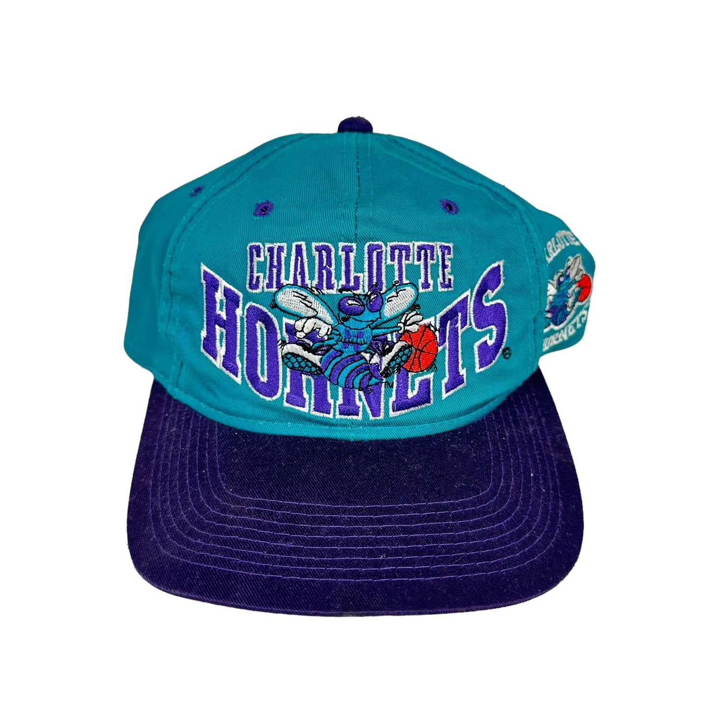 Vintage Charlotte Hornets Blue G Cap Snap Back Hat