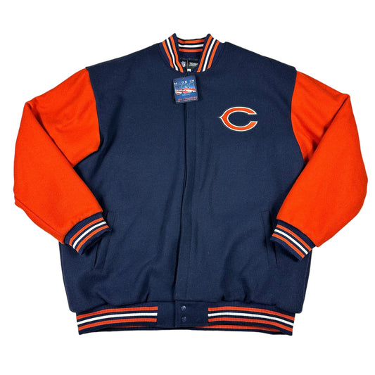 Chicago Bears Jacket Wool Letterman Jeff Hamilton