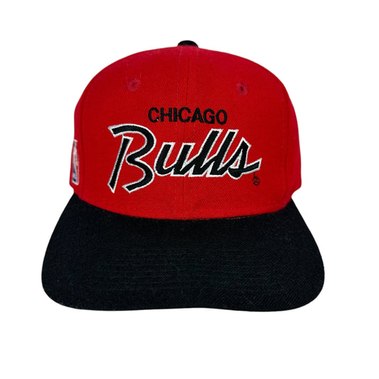 Vintage Chicago Bulls Hat Sports Specialties Script Fitted Wool