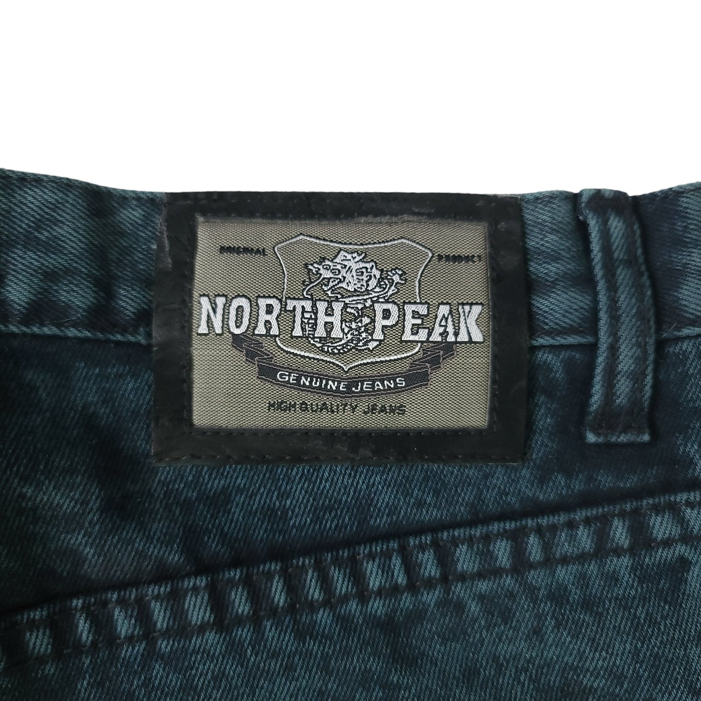 Vintage Y2K Dark Blue/Green North Peak Denim Pants