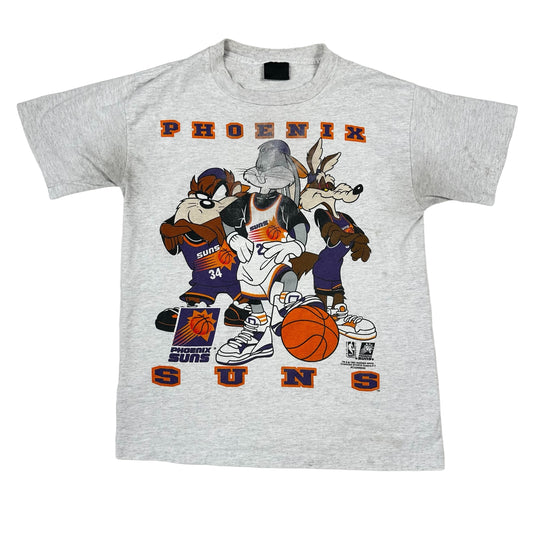 Vintage Phoenix Suns Looney Tunes Basketball Gray Changes Tee