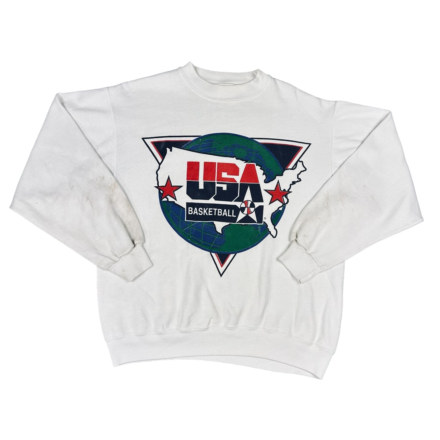 Vintage 1992 Team USA Dream Team Basketball White Sweatshirt