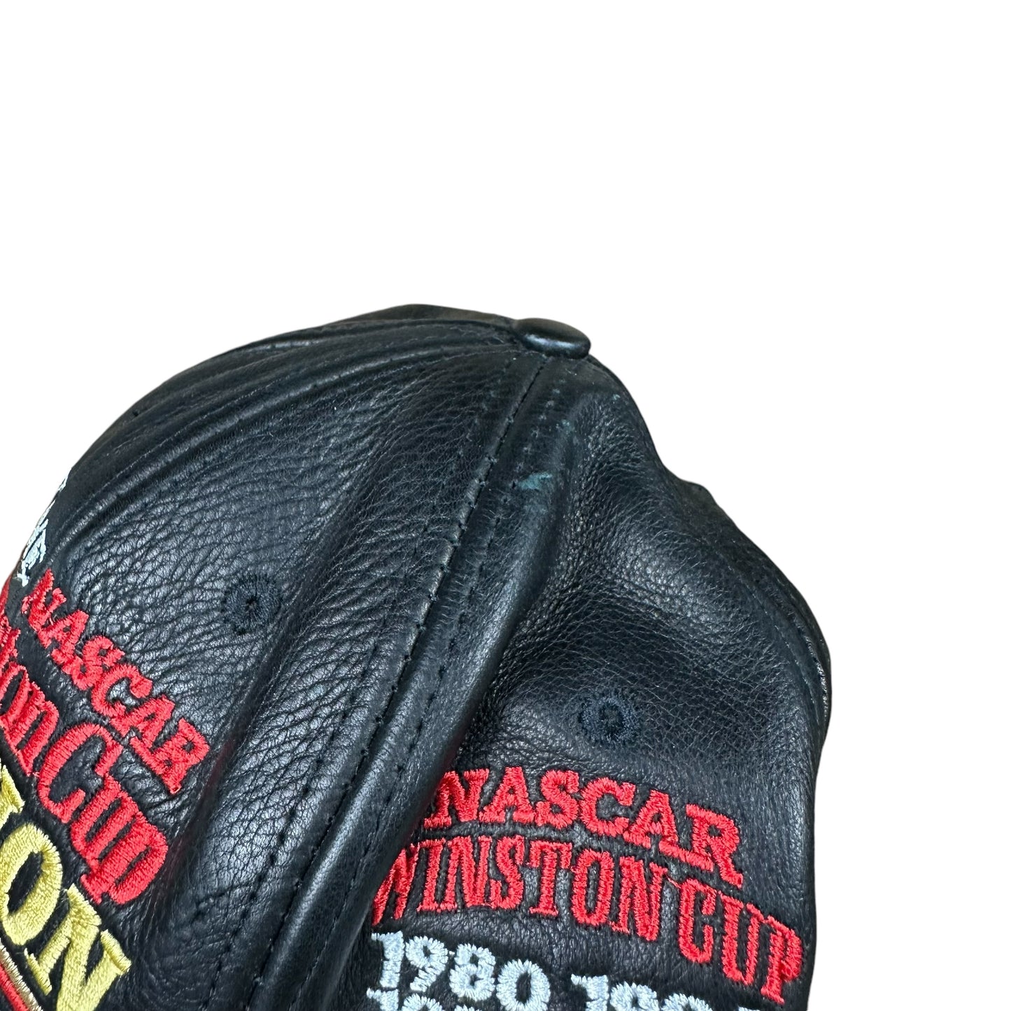 Vintage Dale Earnhardt Hat Jeff Hamilton Leather