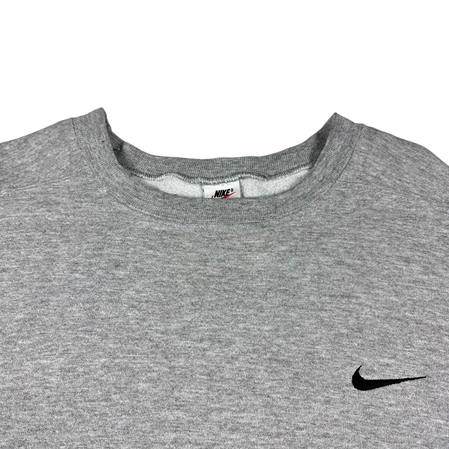 Vintage Nike Sweatshirt 90's Mini Swoosh Gray