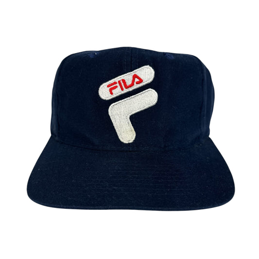 Vintage Fila Hat Navy Blue Snapback