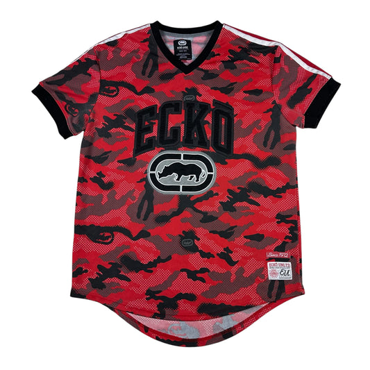 Vintage Ecko Unltd Jersey Red Camouflage