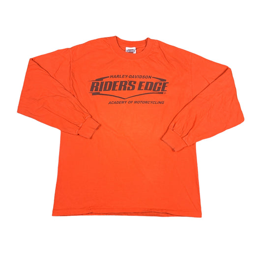 Harley Davidson Chicago Riders Edge Orange Long Sleeve Tee