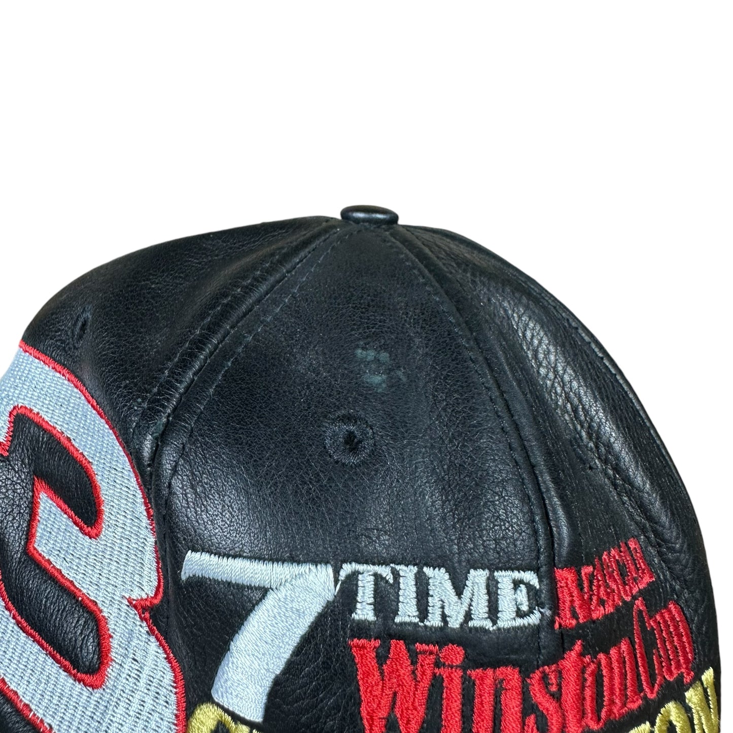 Vintage Dale Earnhardt Hat Jeff Hamilton Leather