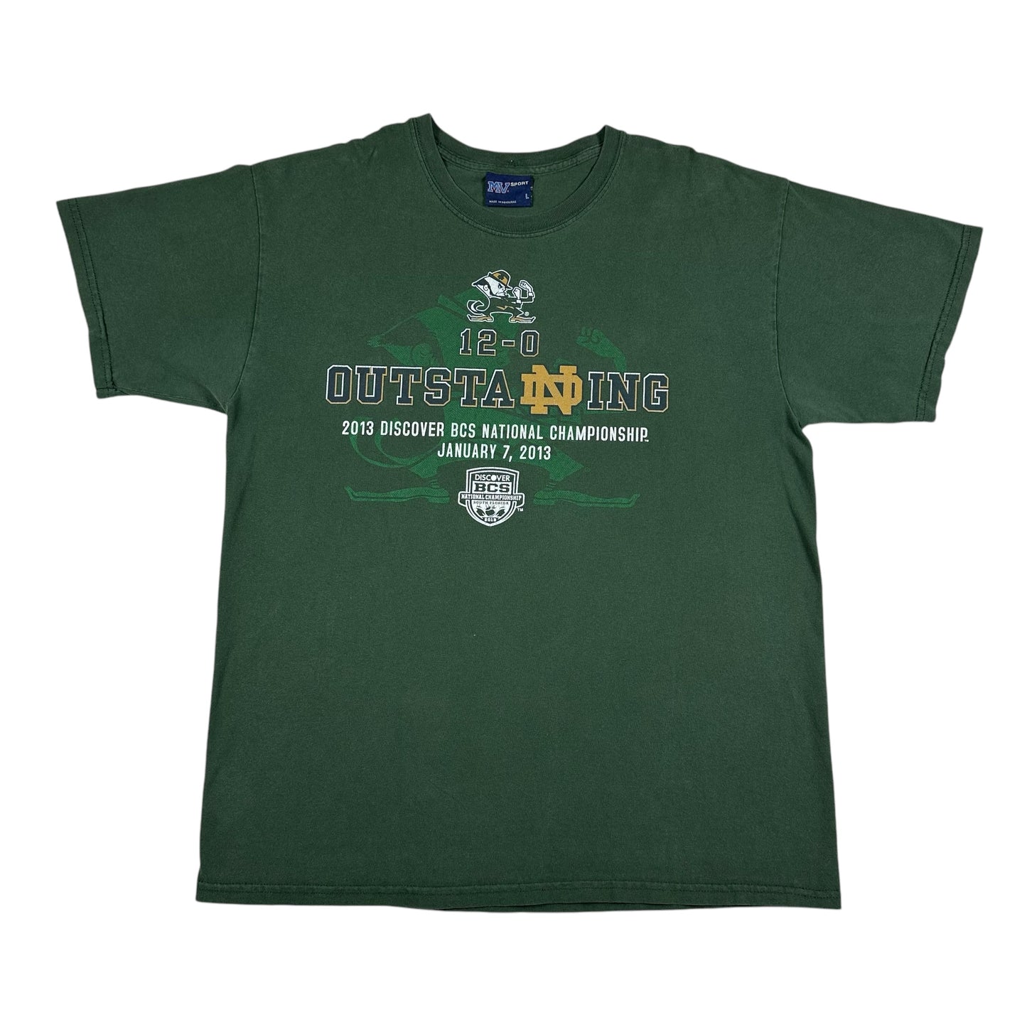 Notre Dame University Shirt 2013 Championship