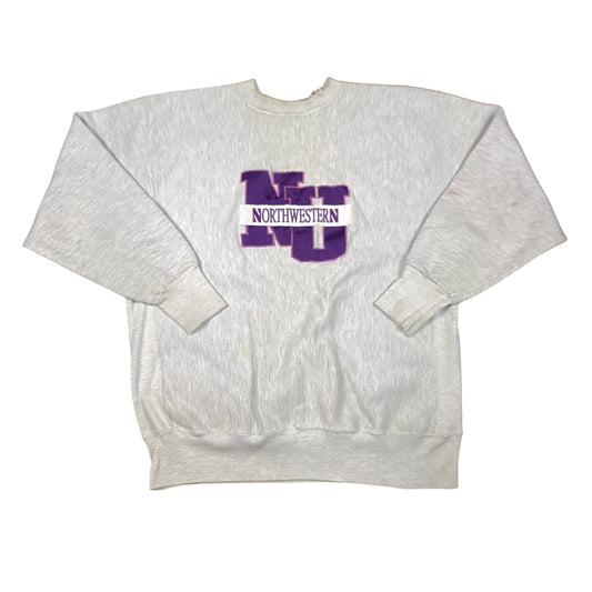 Vintage Distressed Northwestern University Rugged Sweats Sweatshirt