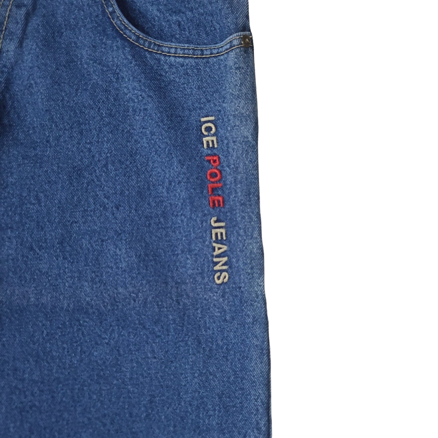 Vintage Y2K Ice Pole Blue Denim Pants