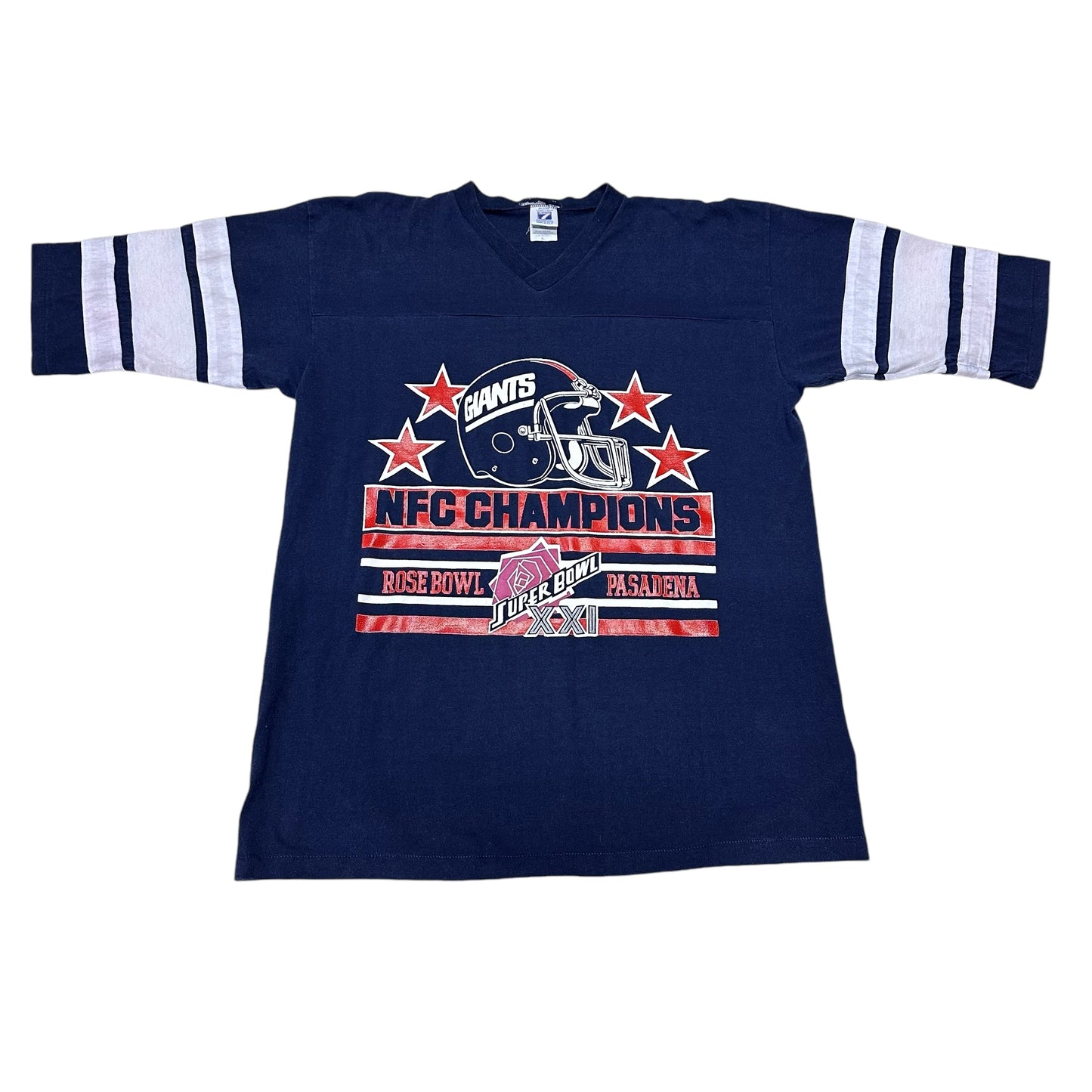 Vintage New York Giants Shirt Logo 7 NFC Champions