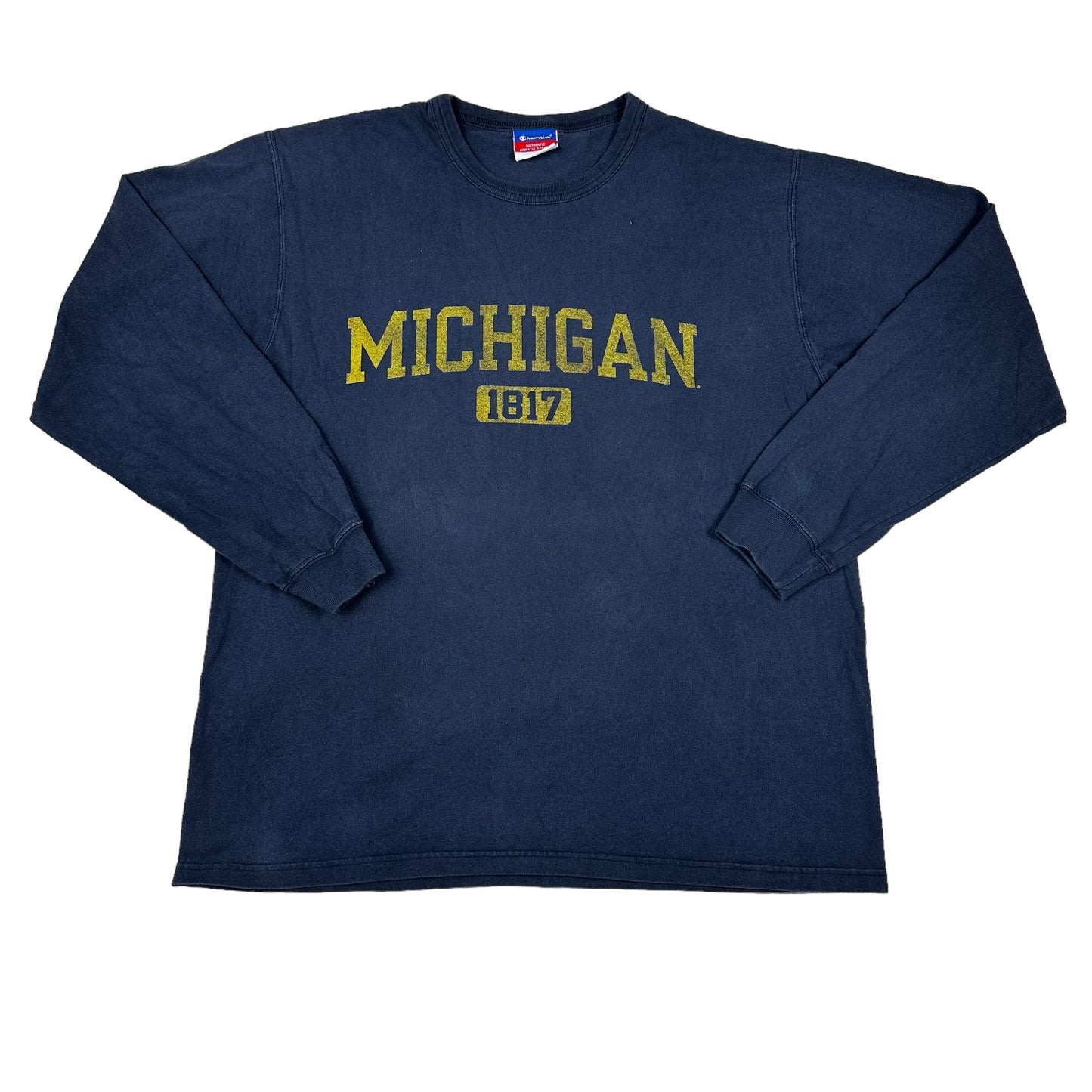 University of Michigan Navy Blue Chmpion Lone. Seeve Tee