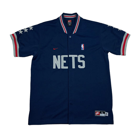 Vintage New Jersey Nets Nike Warm Up Basketball Jersey