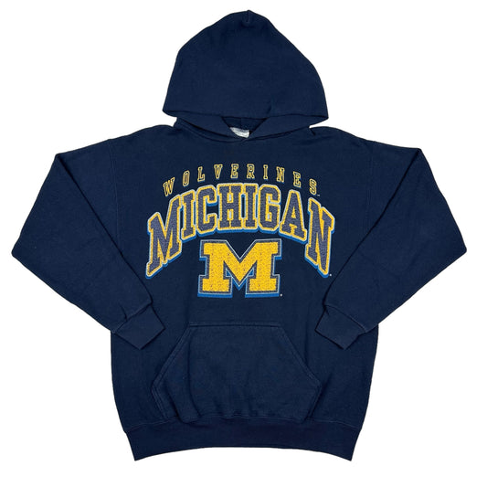 Vintage University of Michigan Wolverines Navy Blue TNT Hoodie