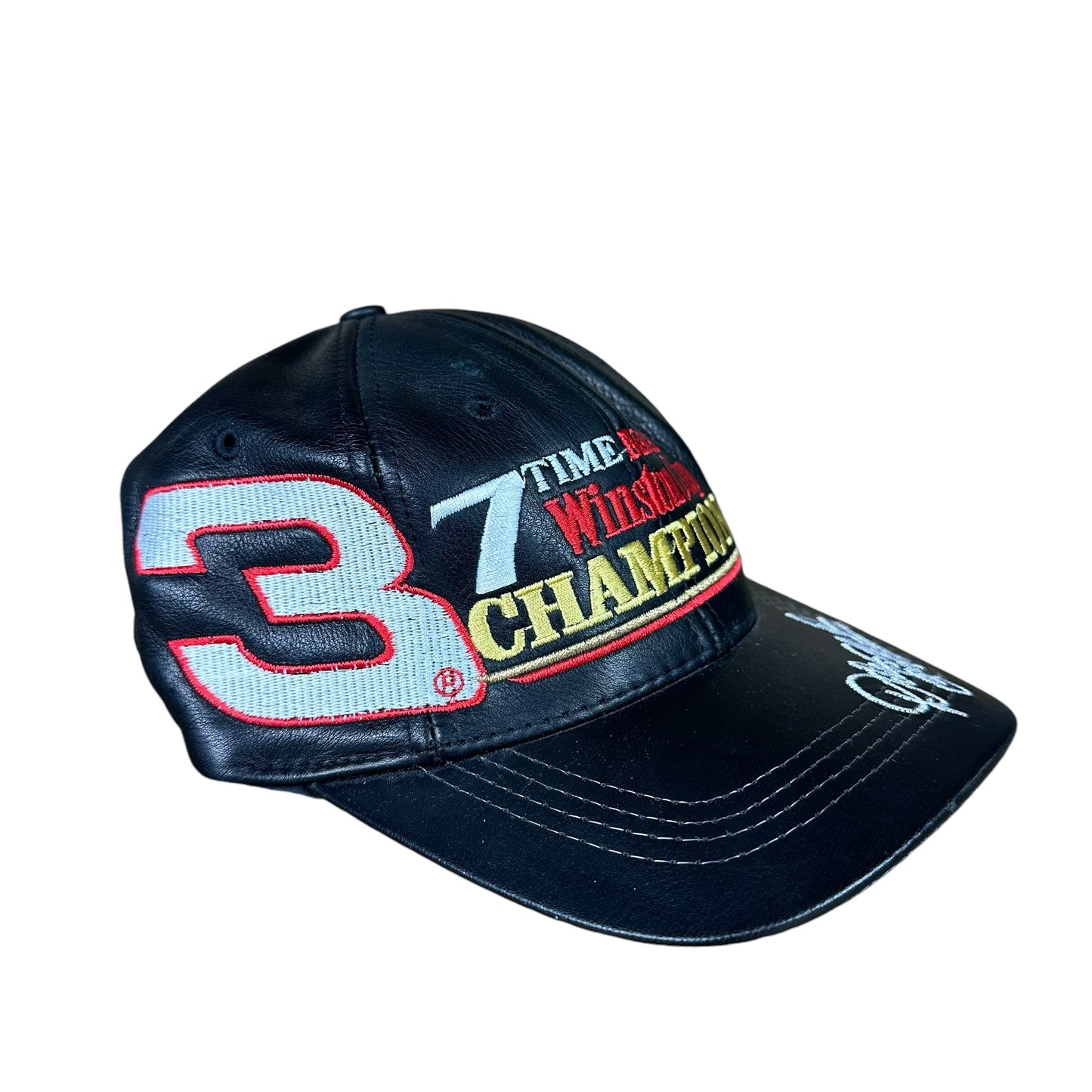 Vintage Dale Earnhardt Hat Jeff Hamilton Leather