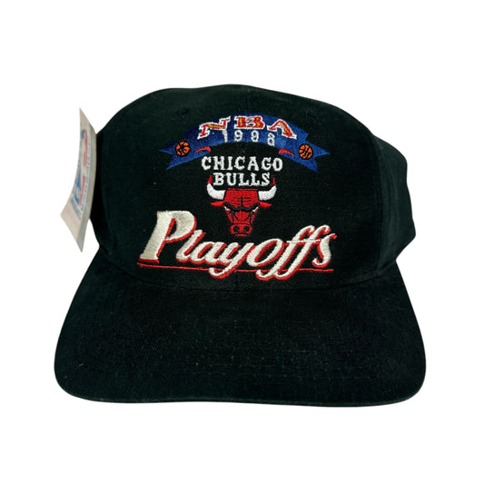 Vintage Chicago Bulls Hat Logo 7 Playoffs