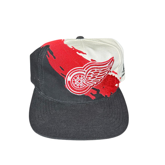 Vintage Detroit Red Wings Hat Logo Athletic Splash
