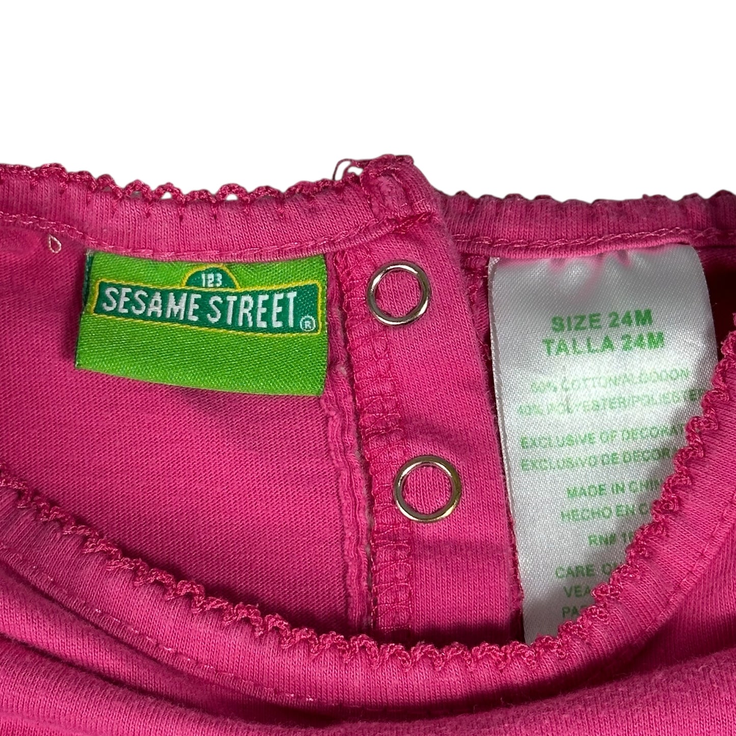 Sesame Street Onesie Best Friends Pink Infant Girls