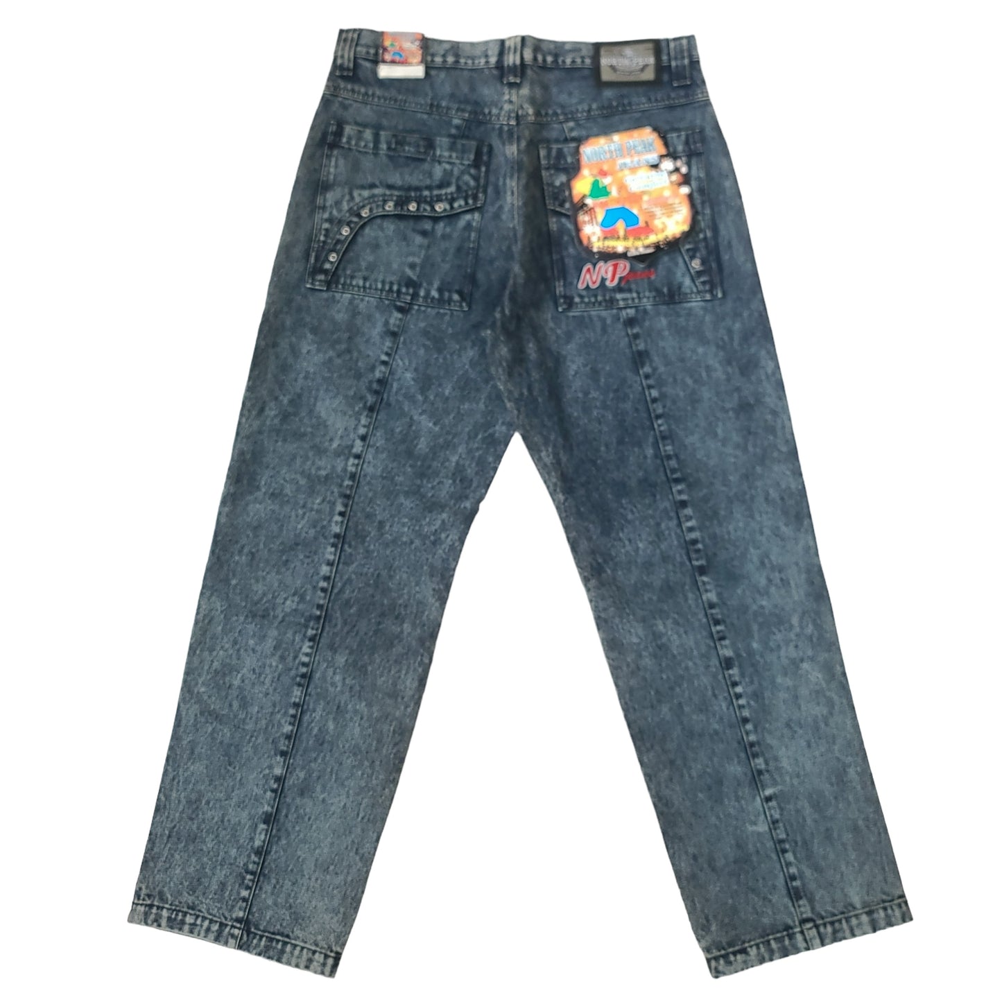 Vintage Y2K North Peak Blue Rivet Pocket Denim Pants