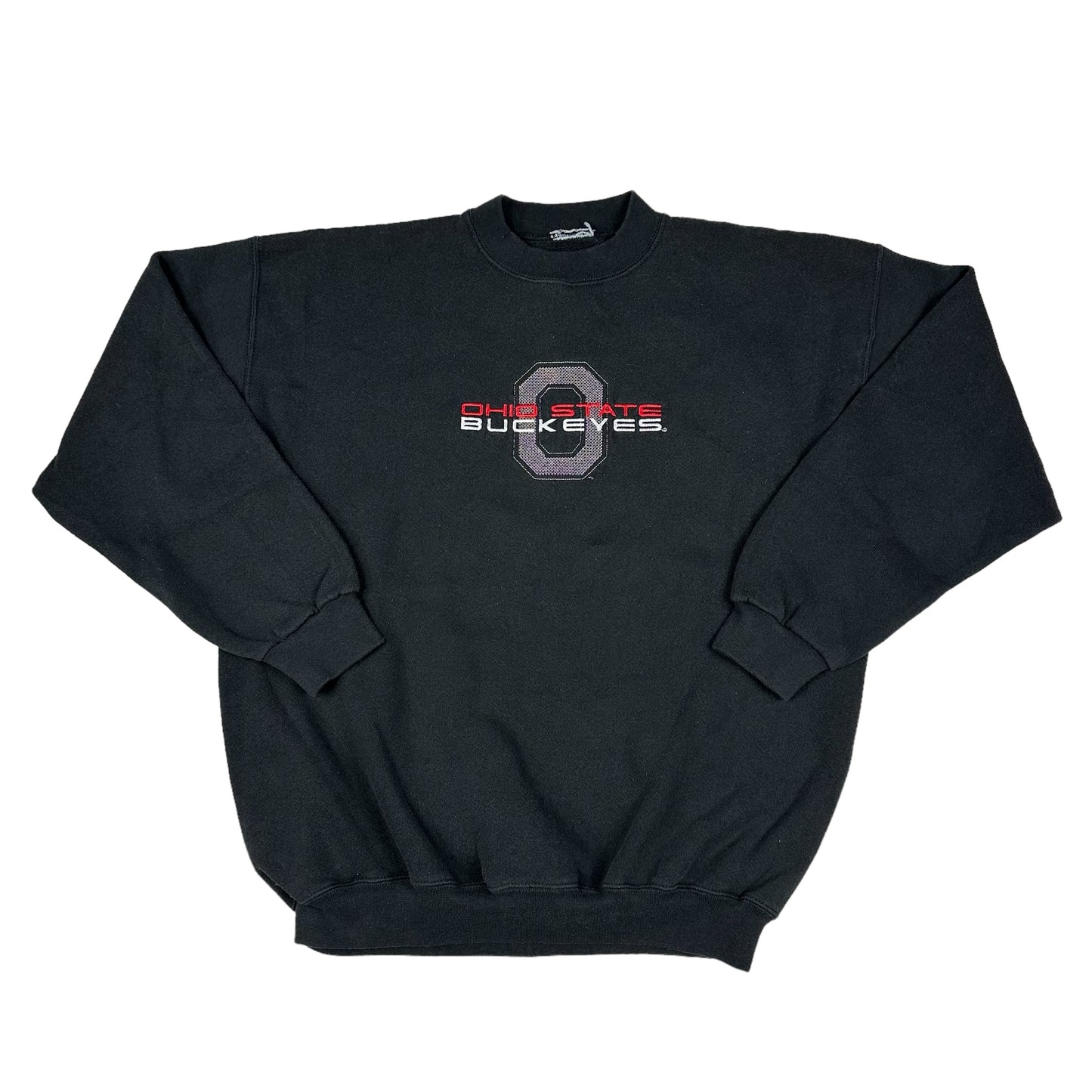 Vintage Ohio State University Buckeyes Black Embroidered Sweatshirt