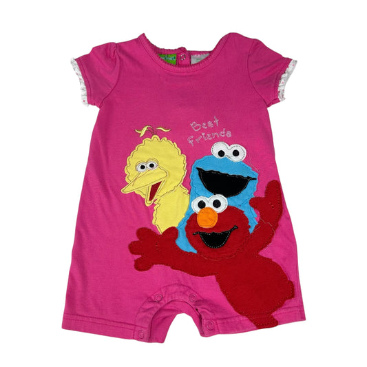 Sesame Street Onesie Best Friends Pink Infant Girls