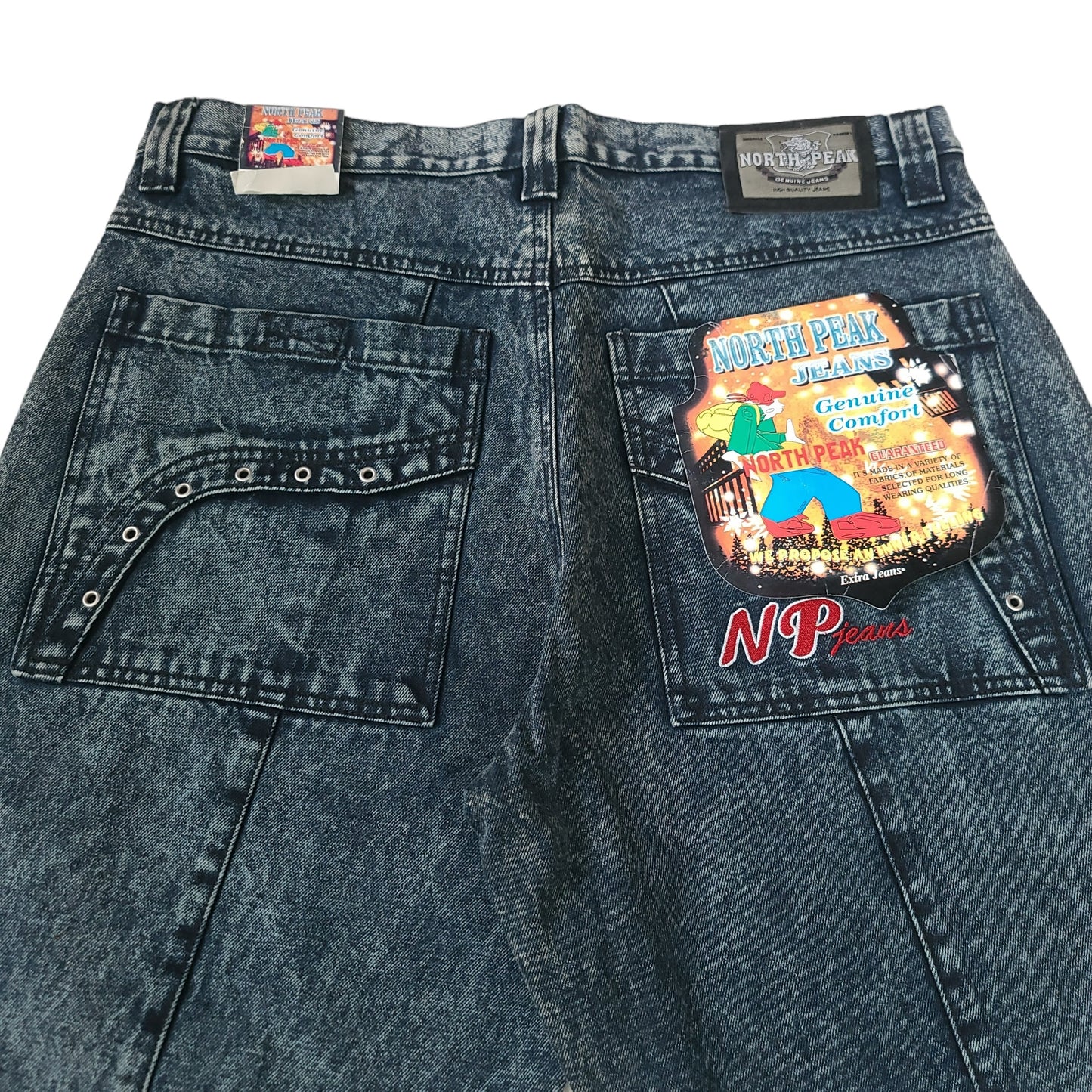 Vintage Y2K North Peak Blue Rivet Pocket Denim Pants