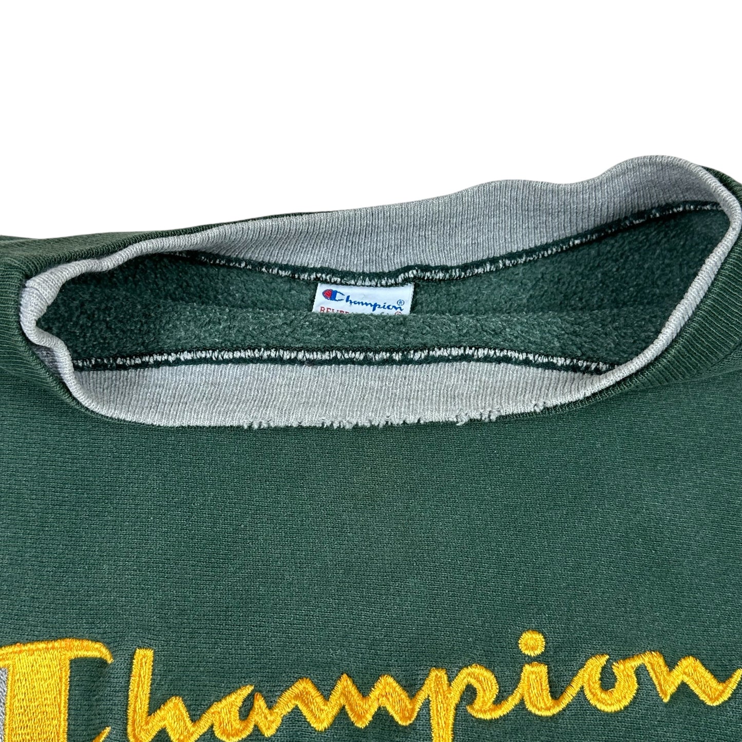 Vintage Champion Sweatshirt Green Reverse Weave