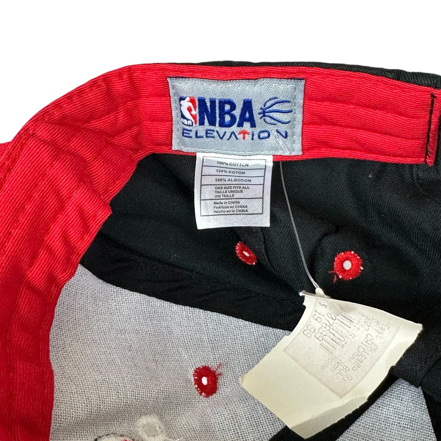 Vintage Chicago Bulls Hat NBA Elevation Hook & Loop