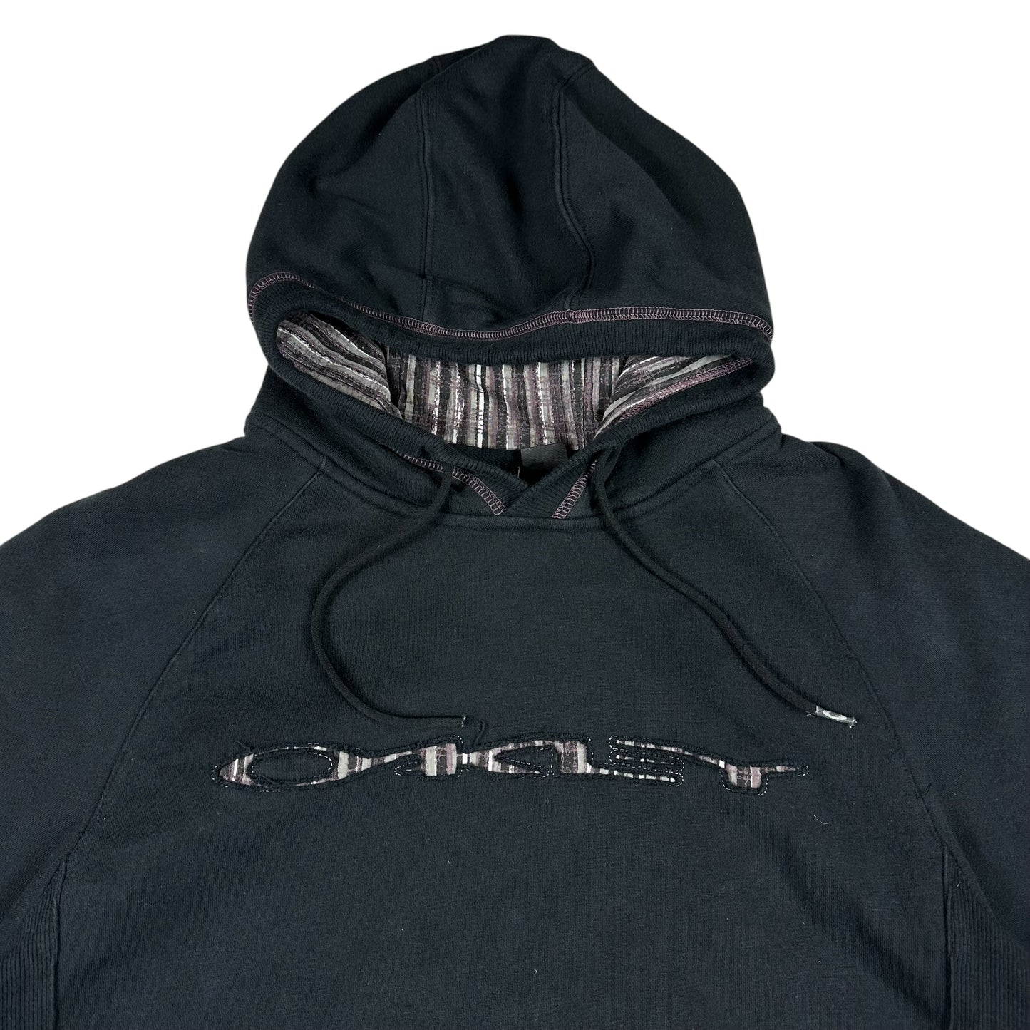 Vintage Oakley Hoodie Black Spellout Logo