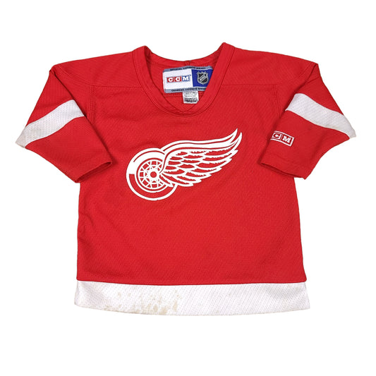 Vintage Detroit Red Wings Red CCM Toddler Hockey Jersey