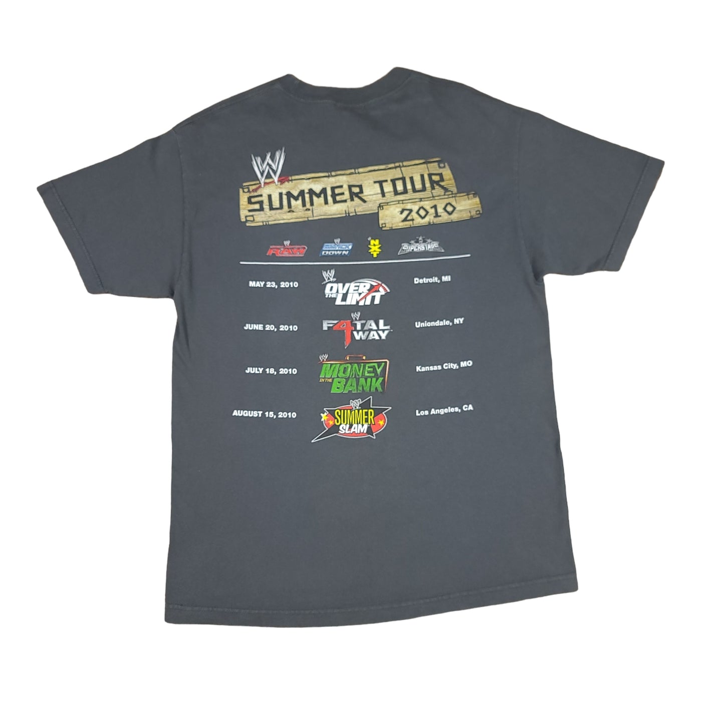 WWE Wrestling HD Crew Summer Tour 2010 Gray Tee