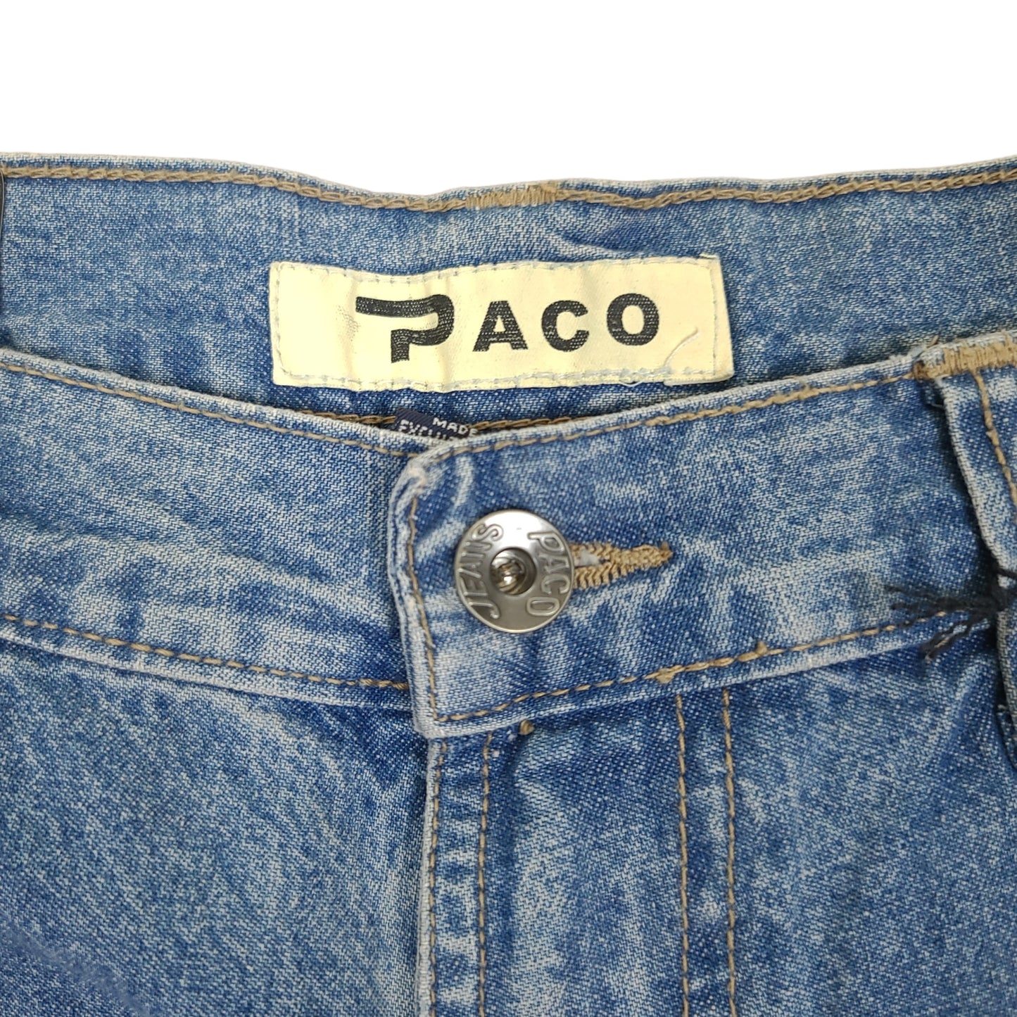 Vintage Y2K Paco Jeans Med Stone Wash Denim Shorts