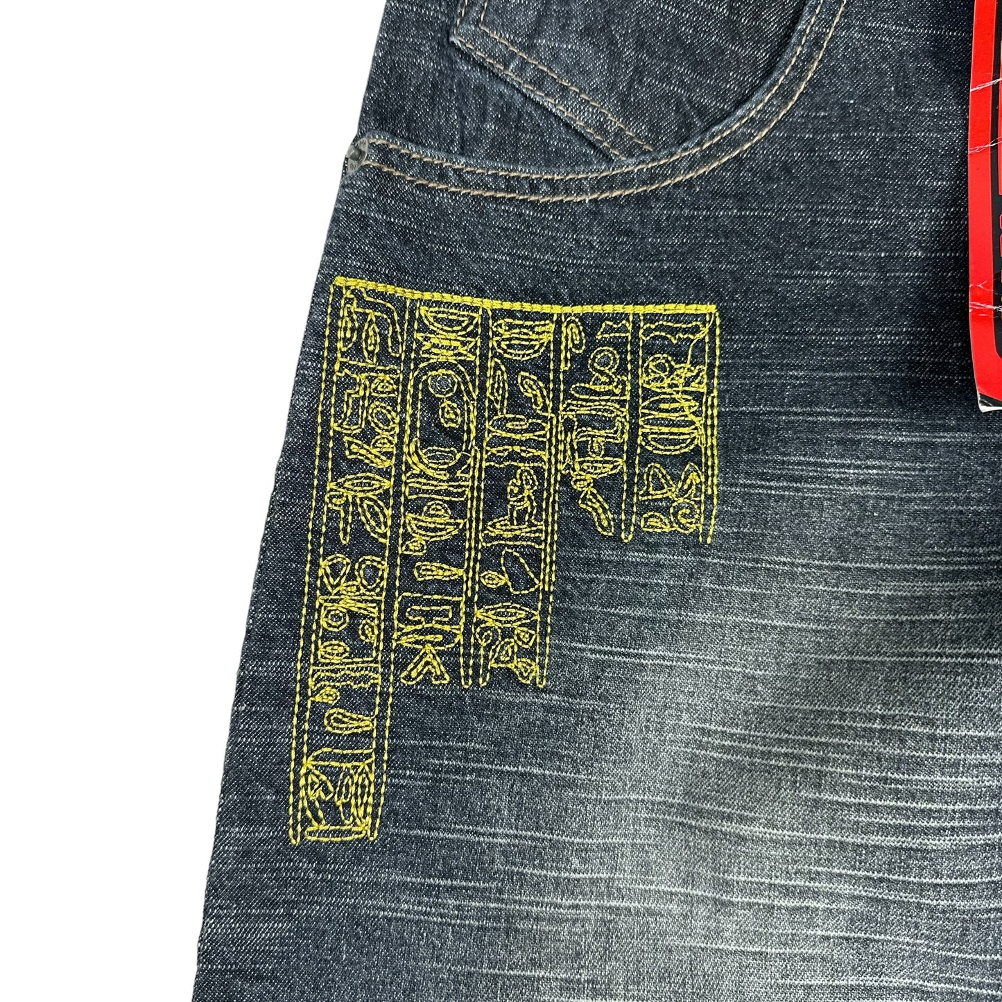 Vintage Y2K Paco Jeans Egyptian Pharaoh Black Denim Pants