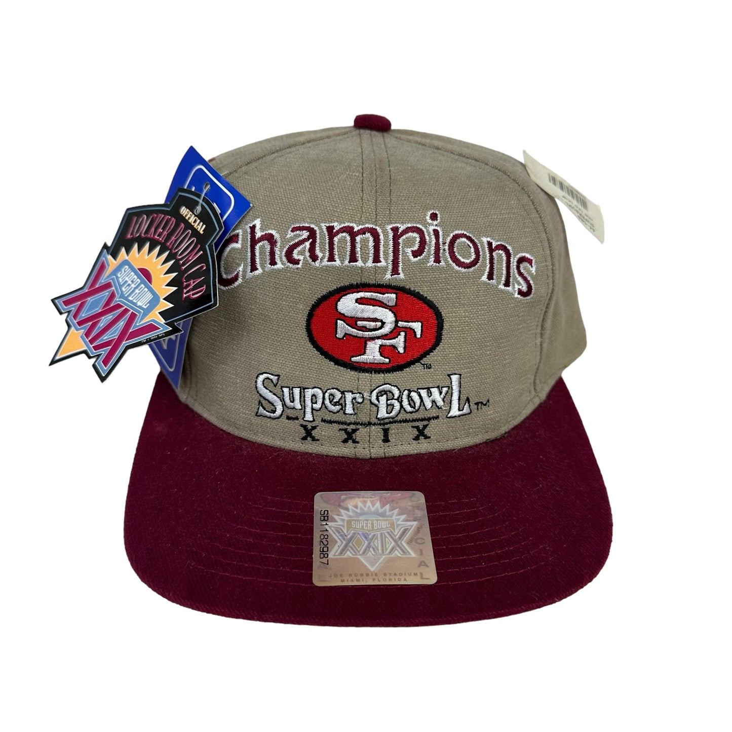 Vintage San Francisco 49ers Super Bowl XXIX Champions Hat (New with Tags)