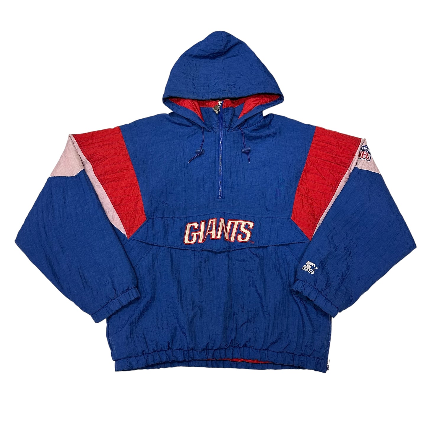 Vintage New York Giants Blue Starter Pullover Puffer Jacket