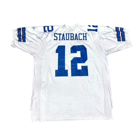 Roger Staubach Dallas Cowboys Legends White Vintage Reebok Jersey