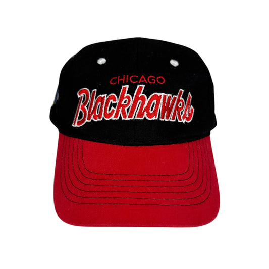 Vintage Chicago Blackhawks Hat Kick 10 Snapback