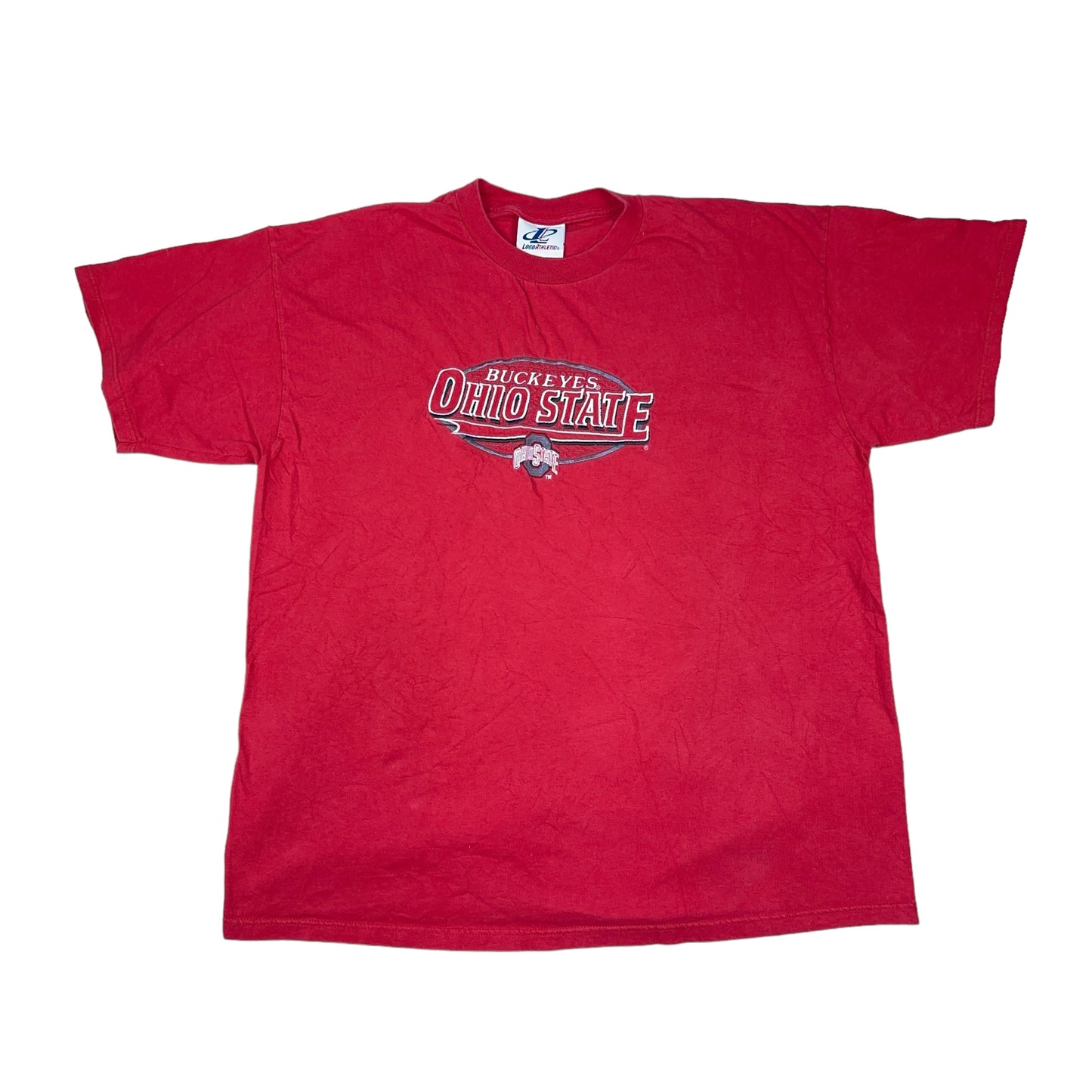 Vinatge Ohio State University Red Logo Athletic Tee