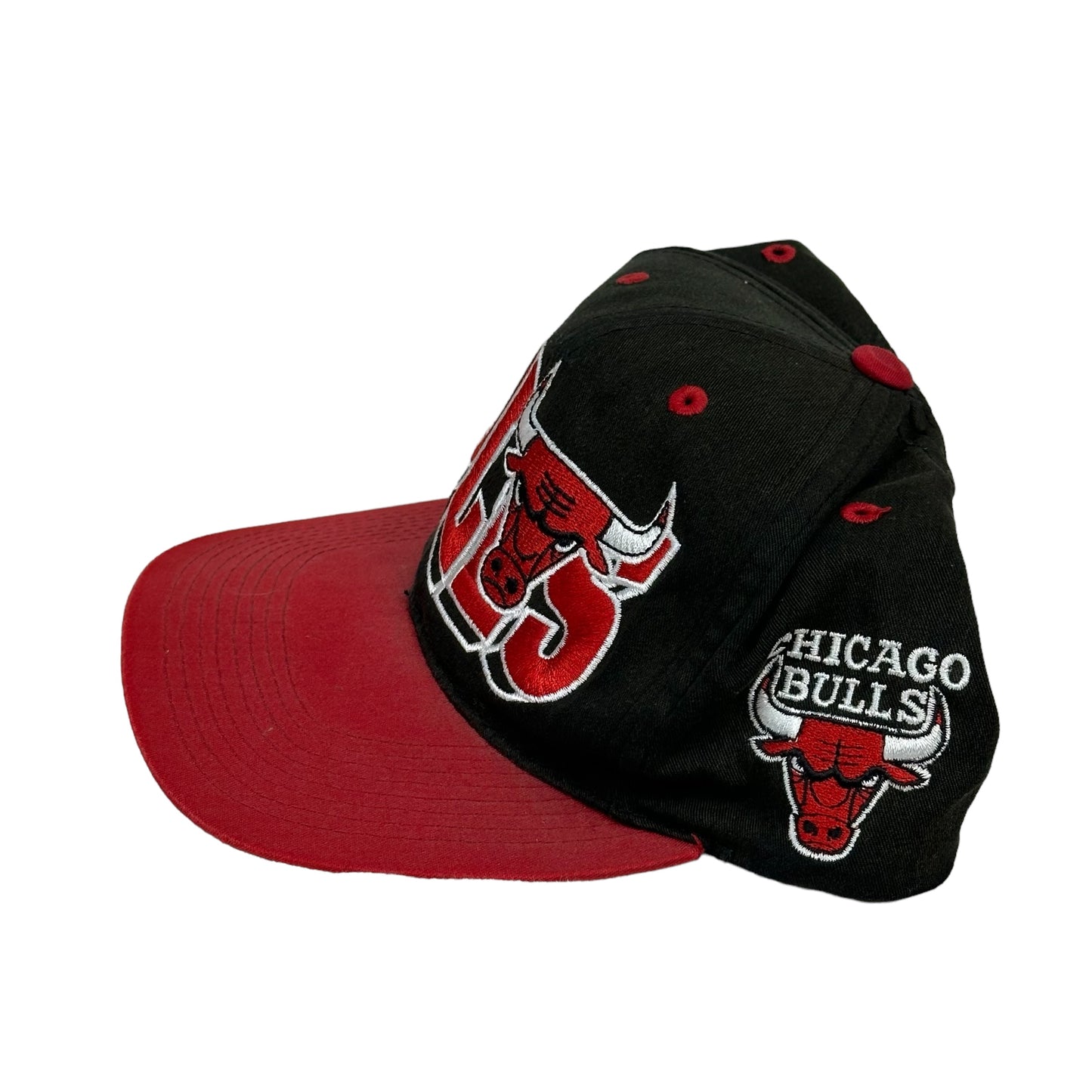 Vintage Chicago Bulls Wave G Cap Black Snap Back Hat