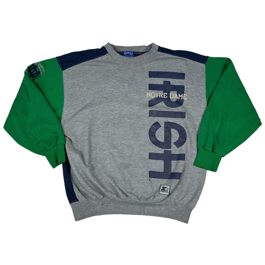 Vintage Notre Dame Fighting Irish Starter Color Block Sweatshirt